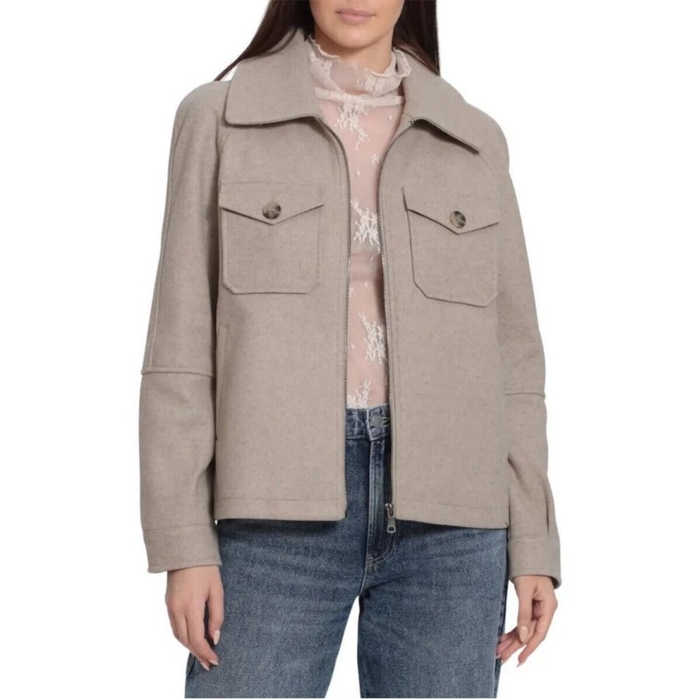 Avec Les Filles Zip-Up Utility Jacket